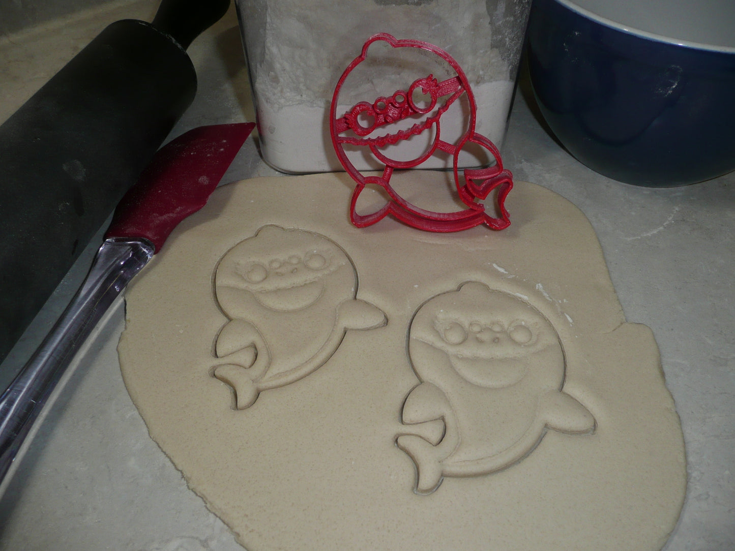 Grandma Shark Baby Cartoon Song Dance Cookie Cutter Made In USA PR2452