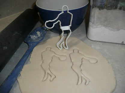 Basketball Player Ball Dribble Outline Cookie Cutter Made In USA PR2414