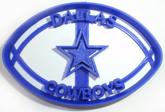 6x Dallas Cowboys Football Fondant Cutter Cupcake Topper 1.75 IN USA FD934