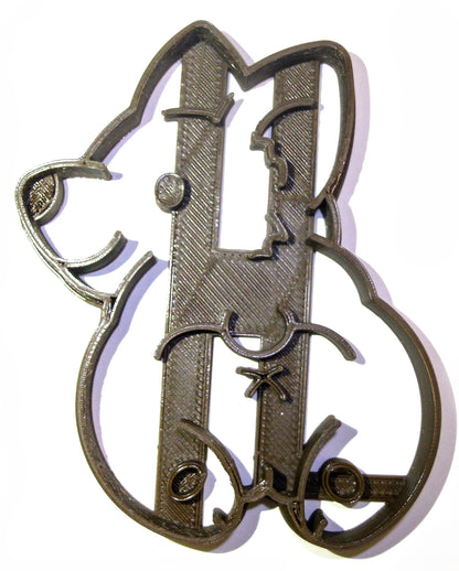 6x Corgi Butt Dog Fondant Cutter Cupcake Topper 1.75 IN USA FD669