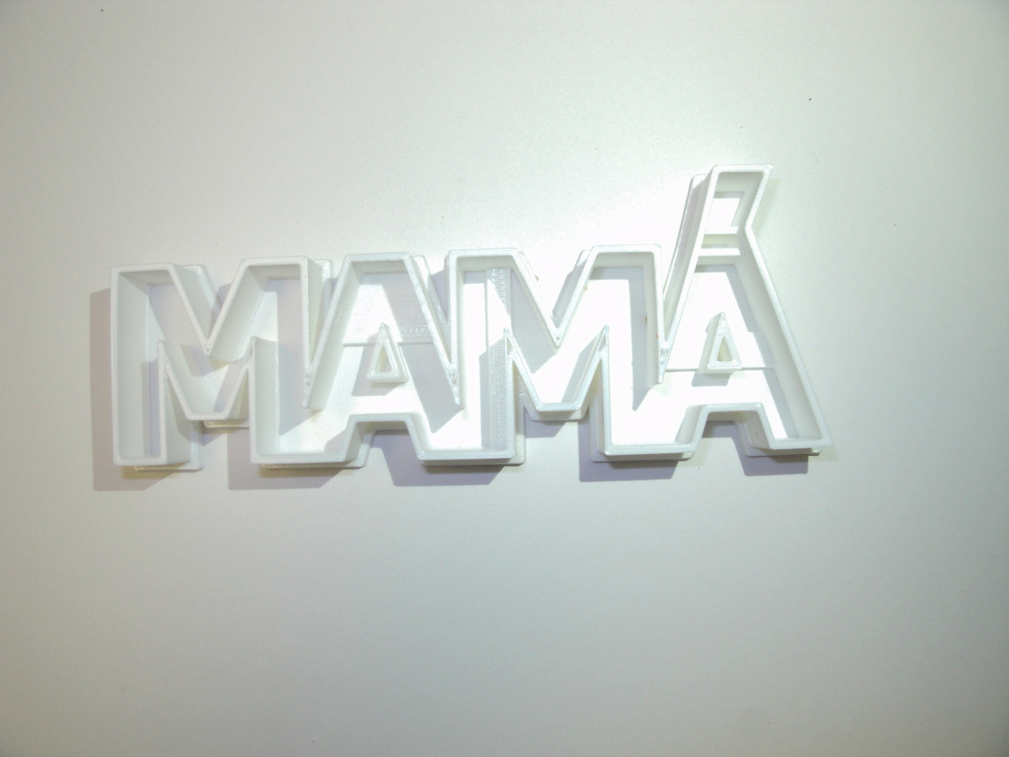 Mama With Accent Spanish Word Letters Cookie Cutter Made In USA PR647