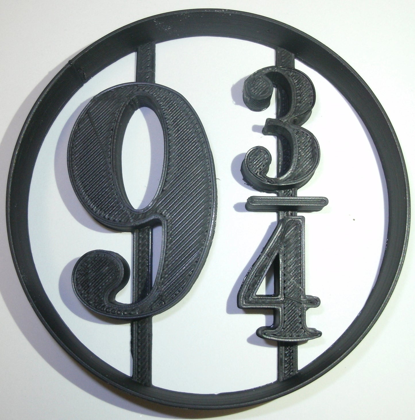 6x Platform 9 3/4 Fondant Cutter Cupcake Topper 1.75 IN USA FD882