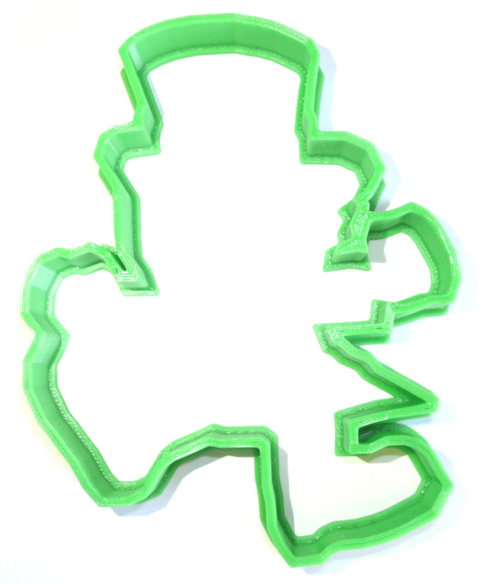 6x Leprechaun Outline Fondant Cutter Cupcake Topper 1.75 IN USA FD198