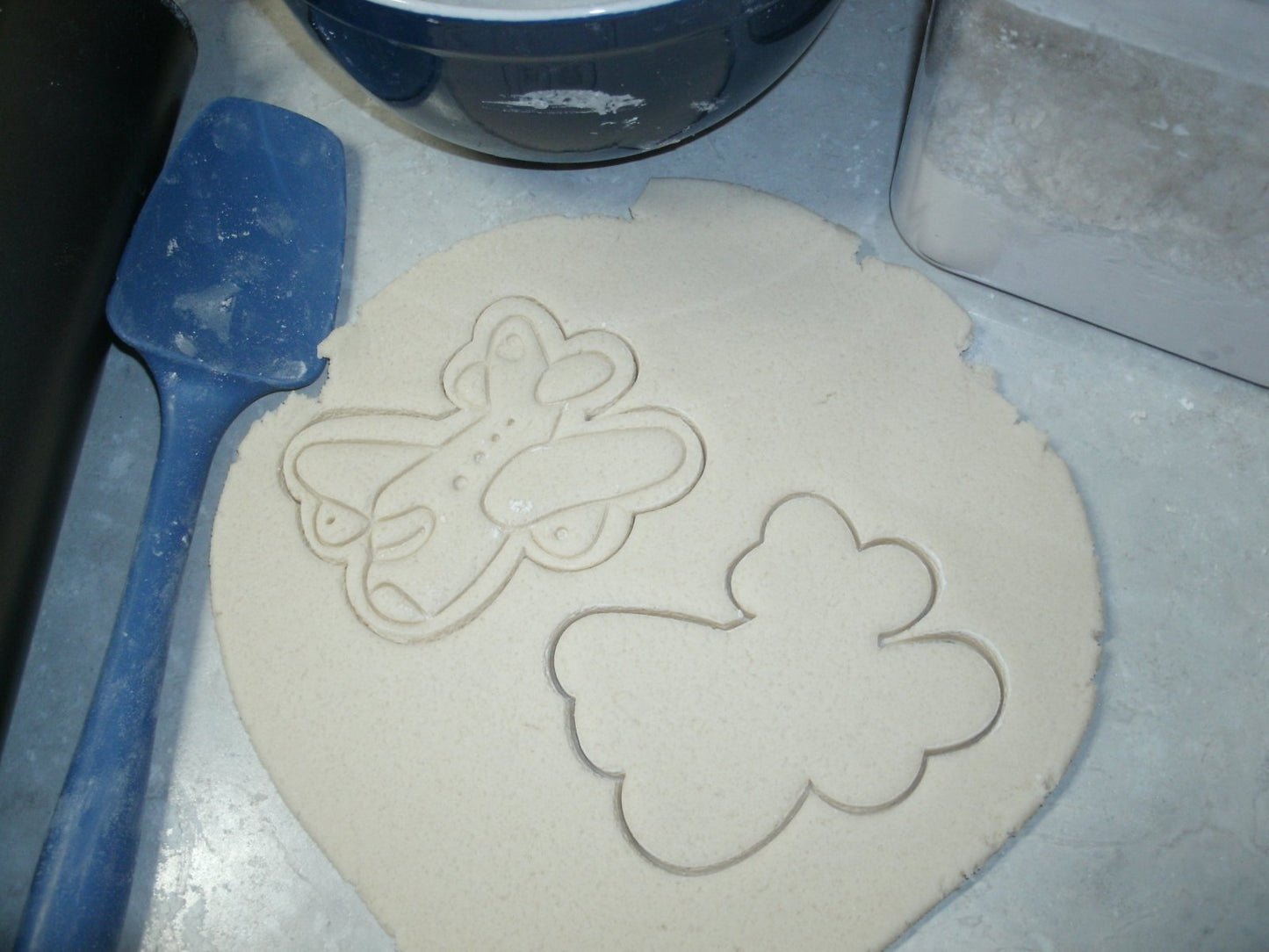 Airplane Jet Plane Set of 2 Cookie Cutter and Stamp Made In USA PR673