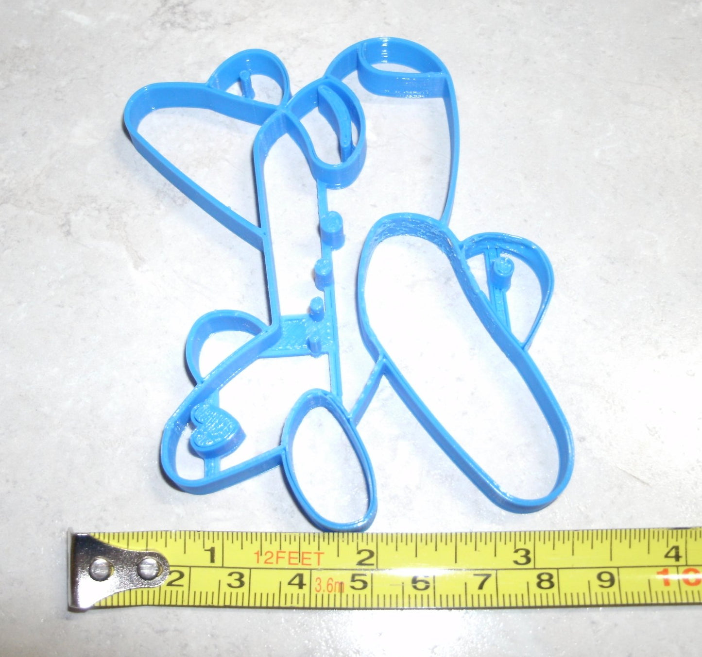 Airplane Jet Plane Set of 2 Cookie Cutter and Stamp Made In USA PR673