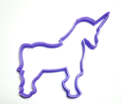 6x Unicorn Full Body Fondant Cutter Cupcake Topper 1.75 IN USA FD303