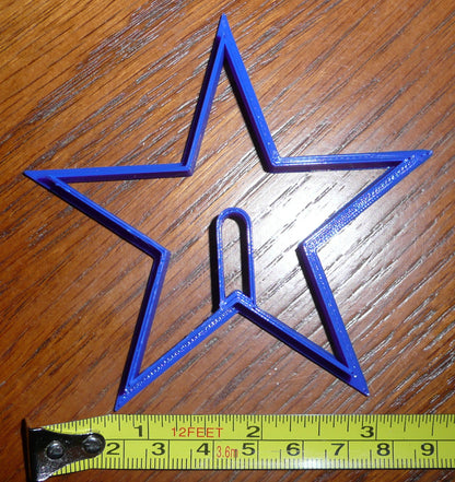 3D Star Christmas Holiday 2 Piece Cookie Cutter Made In USA PR293