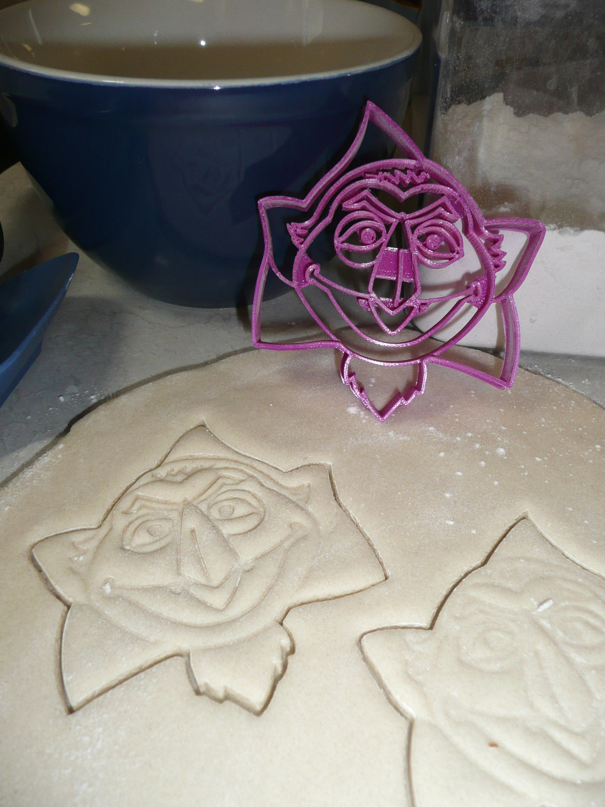 Count Von Count Face Sesame Street Muppet Cookie Cutter Made In USA PR2252