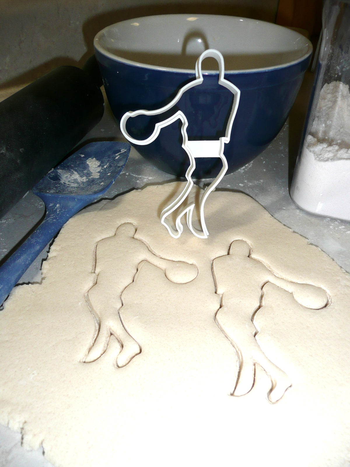 Basketball Player Ball Dribble Outline Cookie Cutter Made In USA PR2414