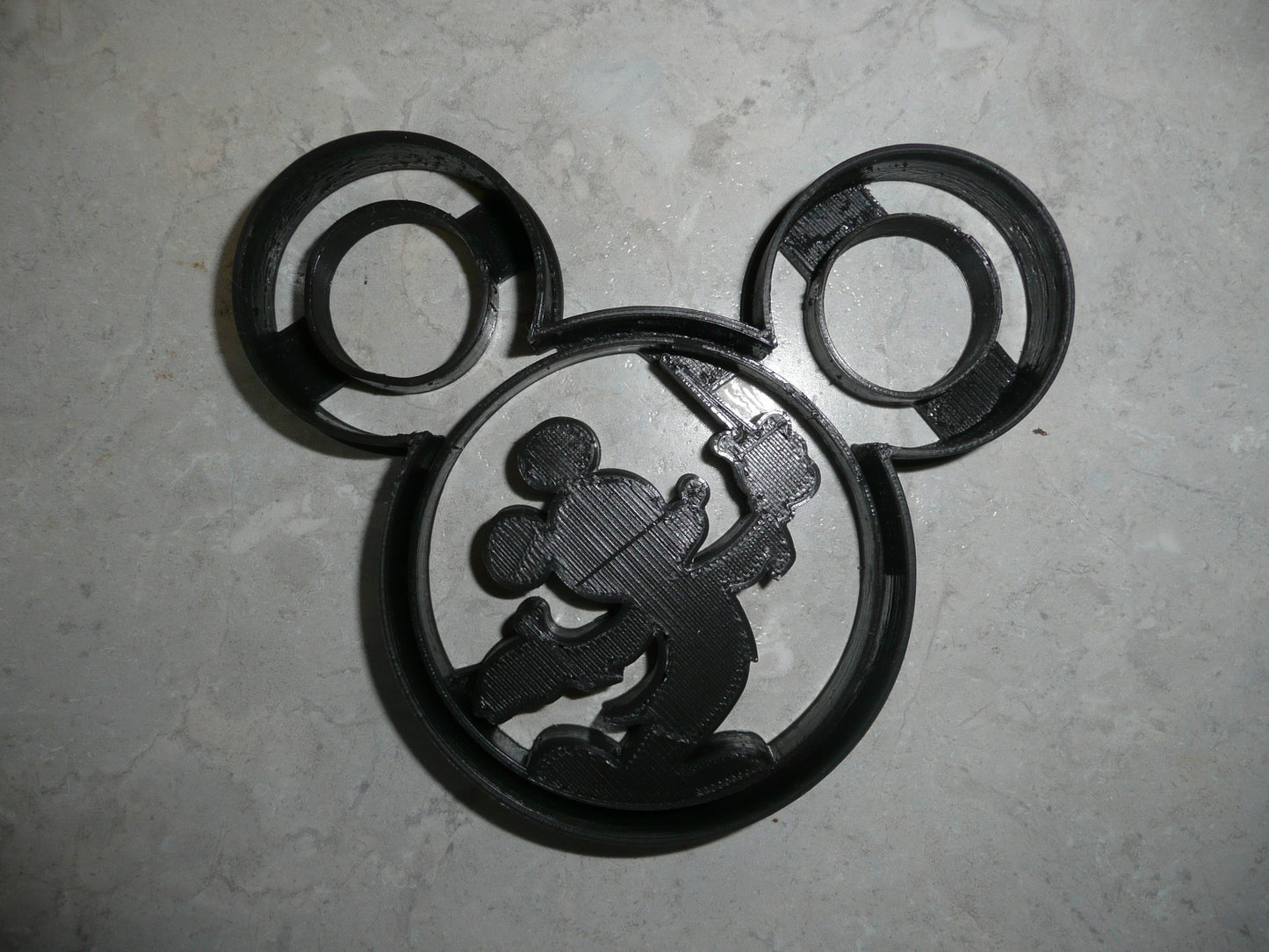 Mickey Mouse Conductor Train Concert Silhouette Cookie Cutter Made In USA PR617