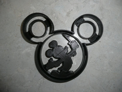 Mickey Mouse Conductor Train Concert Silhouette Cookie Cutter Made In USA PR617