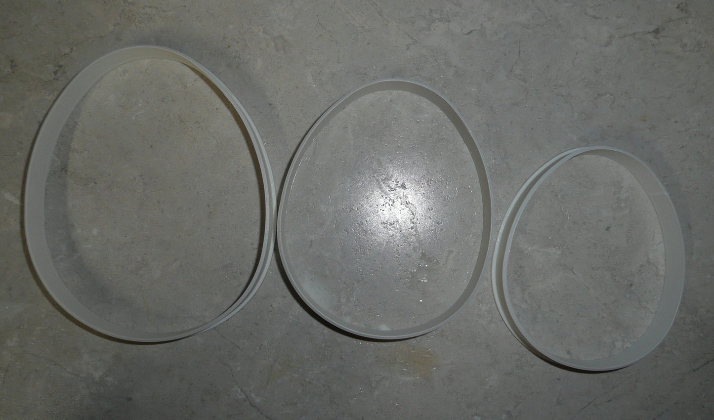 Ascending Easter Egg Shape Set of 3 Cookie Cutters Made In USA PR2421