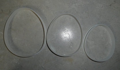 Ascending Easter Egg Shape Set of 3 Cookie Cutters Made In USA PR2421