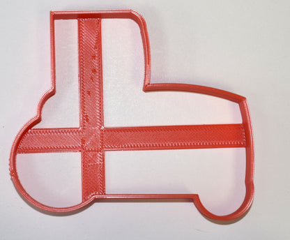 Red Tractor Tracked Farm Vehicle Cookie Cutter Made In USA PR701