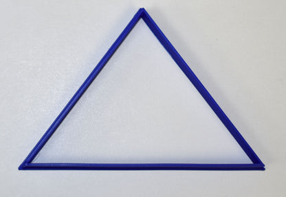 6x Triangle Shape Fondant Cutter Cupcake Topper 1.75 IN USA FD709