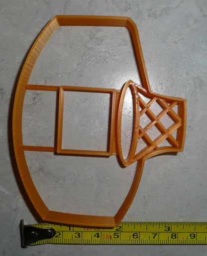 Basketball Backboard Net Hoop Rim Hoops Sports Cookie Cutter Made In USA PR2417