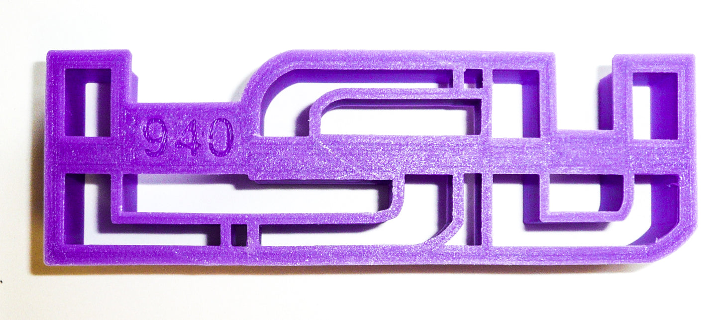 LSU Tigers Louisiana State University Football Cookie Cutter Made In USA PR940