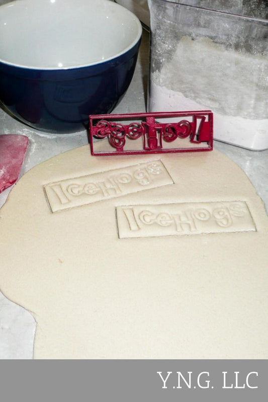Rockford Icehogs AHL Hockey Name Cookie Cutter Made In USA PR946