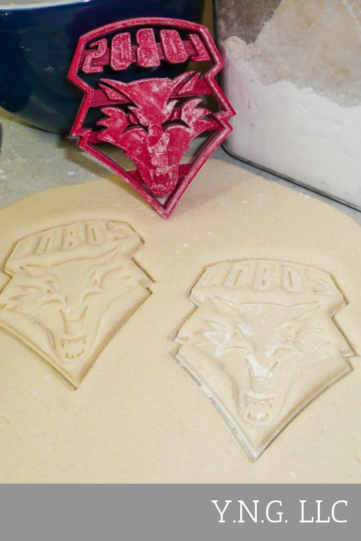 University of New Mexico Lobos Sports Logo Cookie Cutter Made In USA PR983