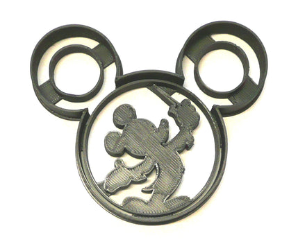 Mickey Mouse Conductor Train Concert Silhouette Cookie Cutter Made In USA PR617