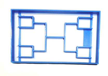 Sports Basketball Tournament Playoff Bracket Cookie Cutter Made In USA PR2419