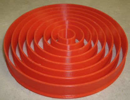 Ascending Circles Set of 8 Special Occasion Cookie Cutter Made In USA PR755