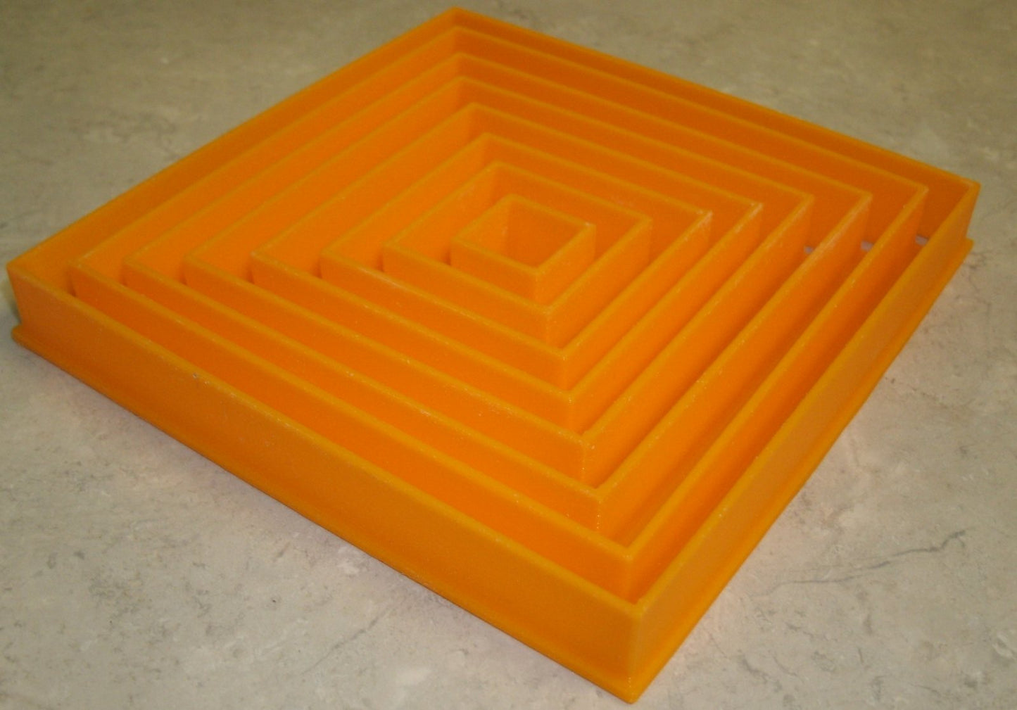 Ascending Square Shape Frame Box Set of 8 Cookie Cutters Made In USA PR757