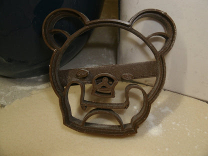 Bear Face Playing Peek-A-Boo Cookie Cutter Made In USA PR777