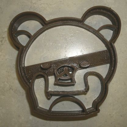 Bear Face Playing Peek-A-Boo Cookie Cutter Made In USA PR777