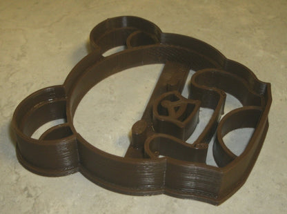 Bear Face Playing Peek-A-Boo Cookie Cutter Made In USA PR777