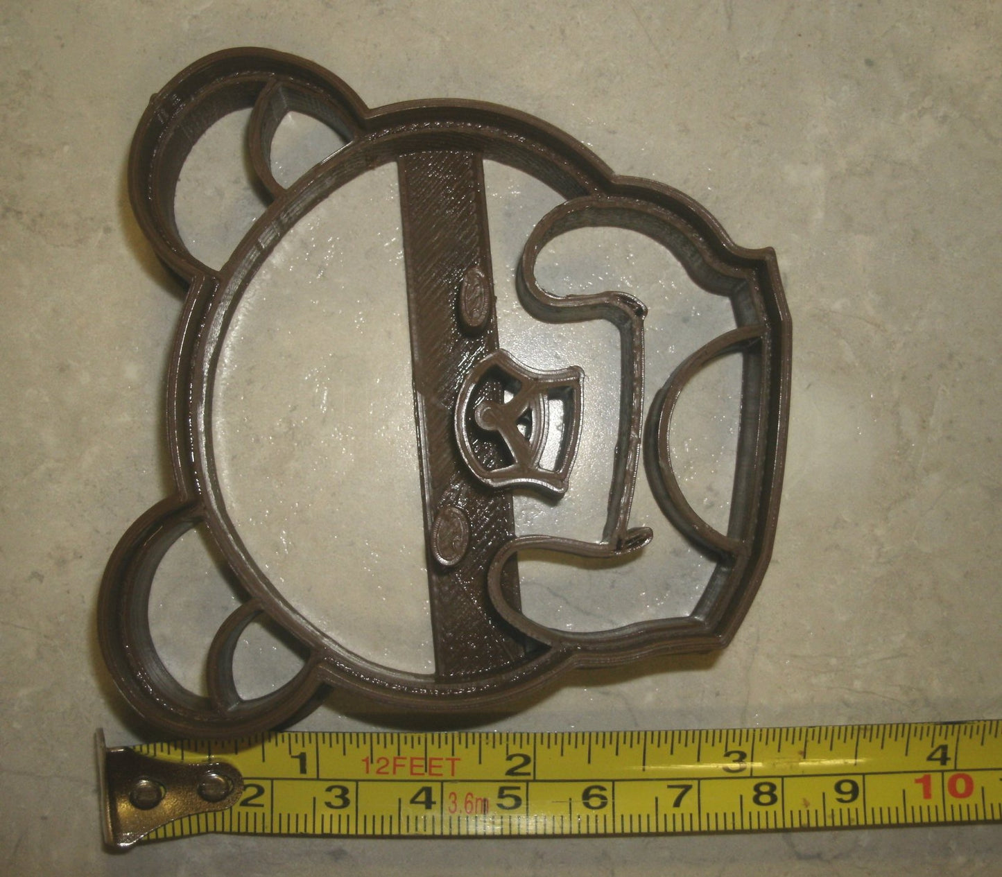 Bear Face Playing Peek-A-Boo Cookie Cutter Made In USA PR777