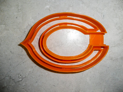 Chicago Bears C Football Logo Cookie Cutter Made In USA PR947
