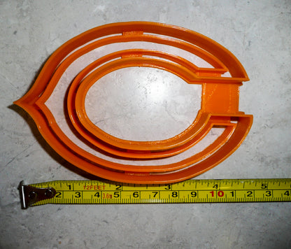 Chicago Bears C Football Logo Cookie Cutter Made In USA PR947