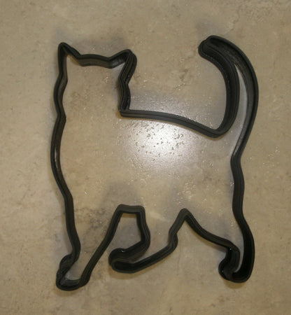 6x Cat Kitty Walk Fondant Cutter Cupcake Topper 1.75 IN USA FD542