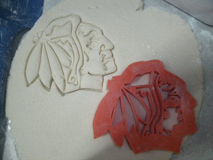 Chicago Blackhawks NHL Team Logo Cookie Cutter Made In USA PR753