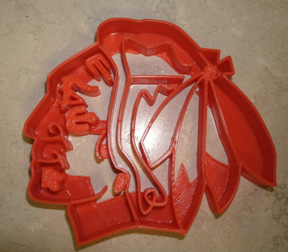 Chicago Blackhawks NHL Team Logo Cookie Cutter Made In USA PR753