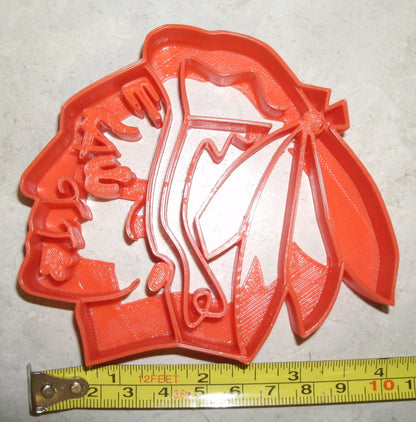 Chicago Blackhawks NHL Team Logo Cookie Cutter Made In USA PR753