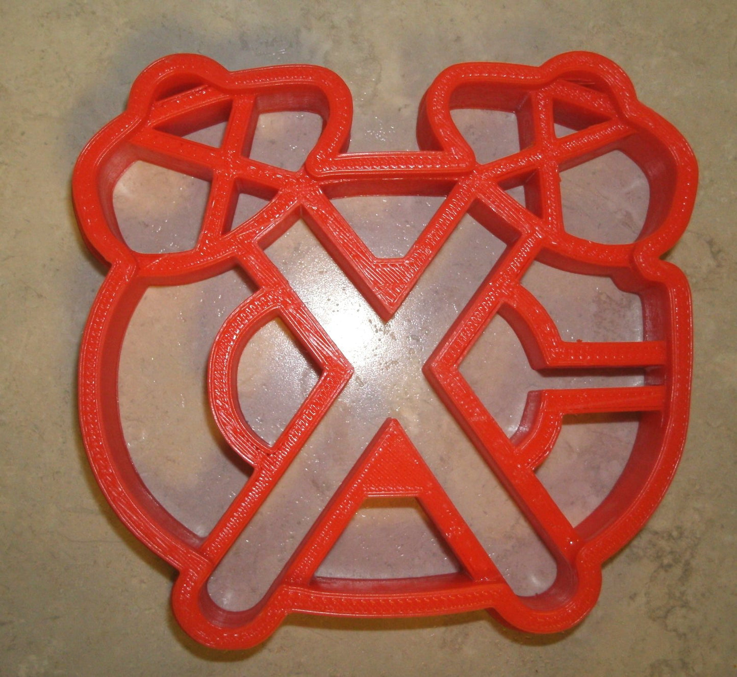 6x Blackhawks Tomahawk Fondant Cutter Cupcake Topper 1.75 IN USA FD736