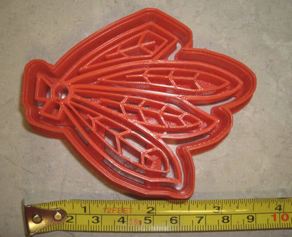 Blackhawks Feathers Logo Chicago Hockey Cookie Cutter Made In USA PR735