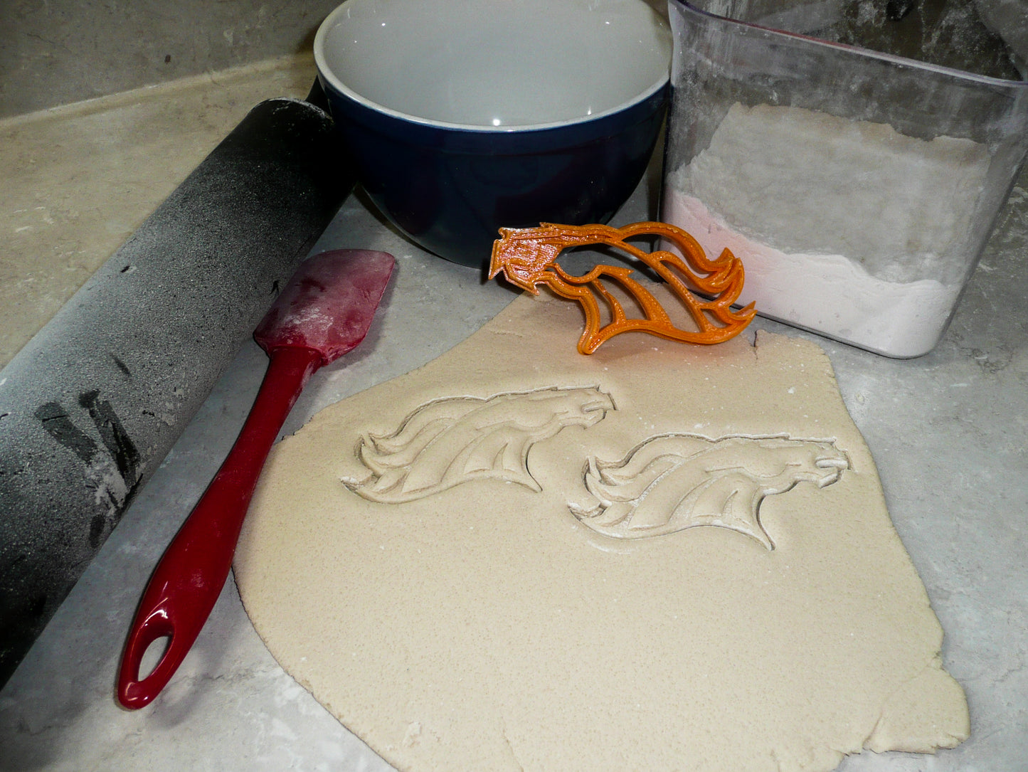 Denver Broncos NFL Football Logo Cookie Cutter Made In USA PR953