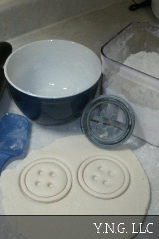 Button Fastener Clothing Sewing Cookie Cutter Made In USA PR638