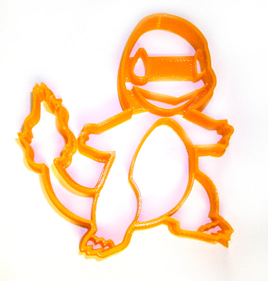 6x Charmander Pokemon Fondant Cutter Cupcake Topper 1.75 IN USA FD868