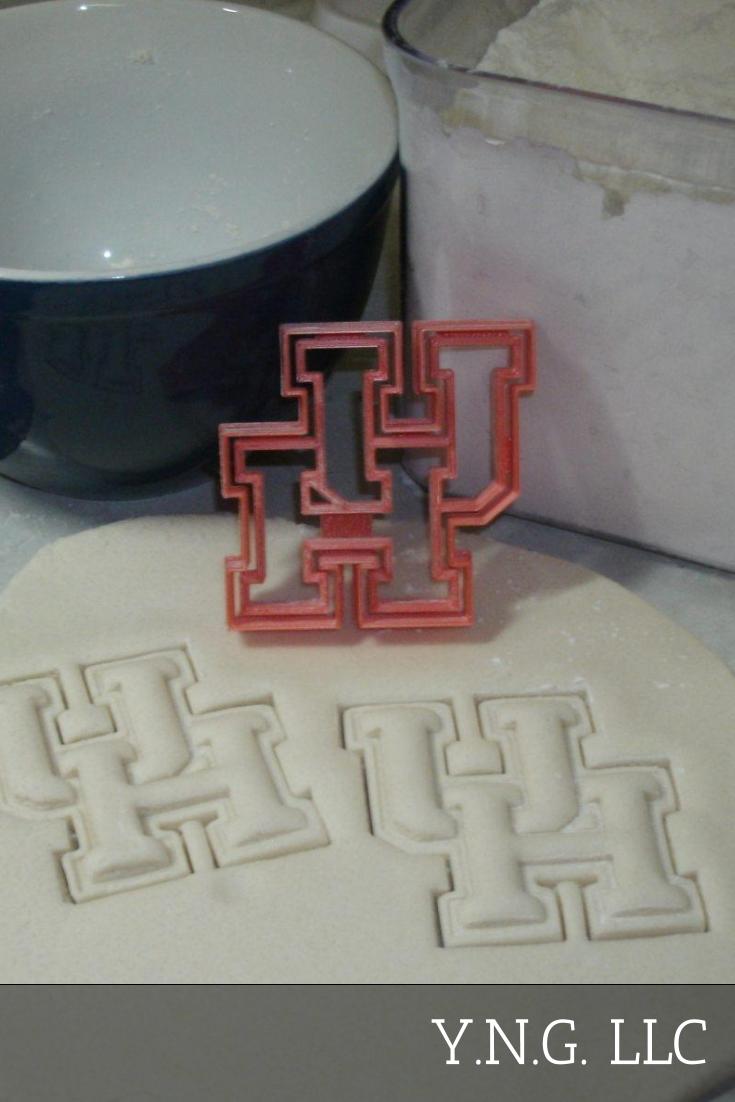 University Of Houston Cougars UH Logo Sports Cookie Cutter Made In USA PR2634