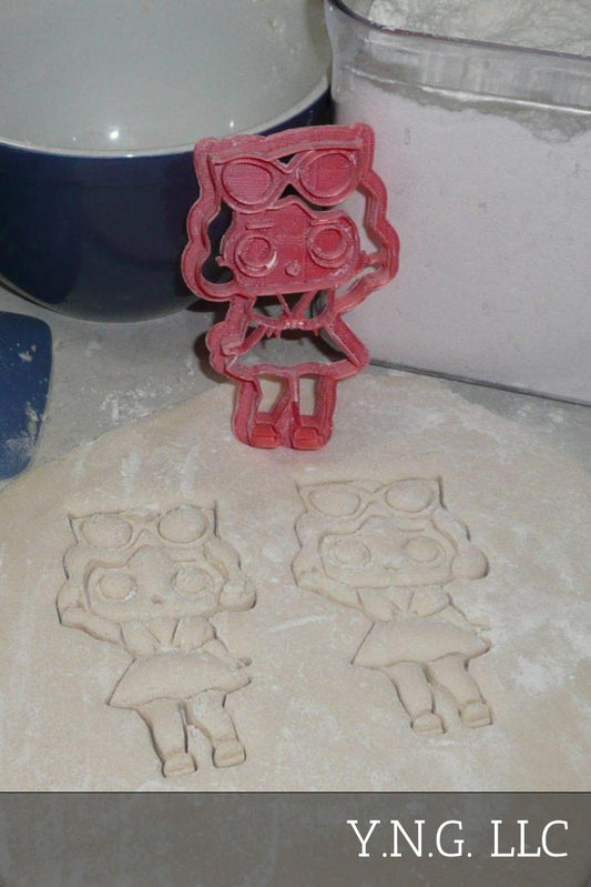 Leading Baby Red Cat Eye LOL Doll Cookie Cutter Made In USA PR816