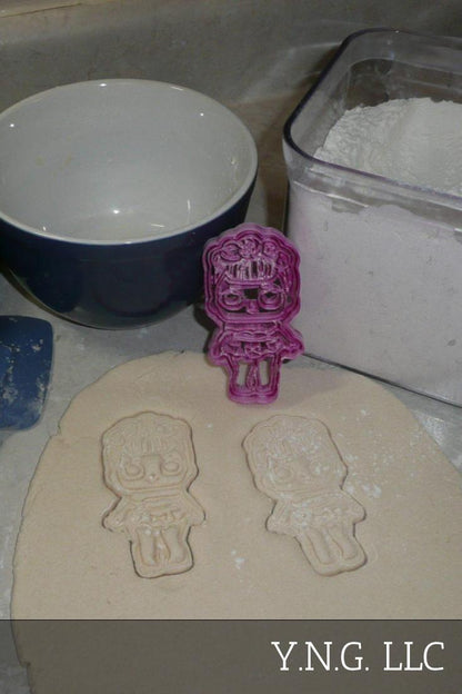 Sugar Queen Detailed Floral Hair Surprise Doll Cookie Cutter Made In USA PR2385