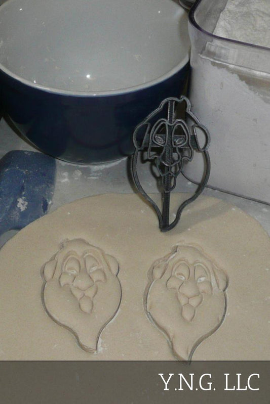 Scar Detailed Face The Lion King Cookie Cutter Made In USA PR2852