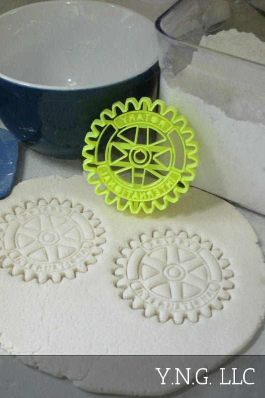 Rotary International Gear Wheel Club Cookie Cutter Made In USA PR2692