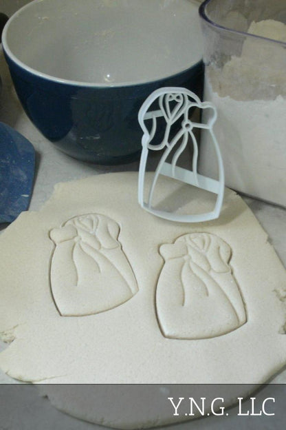 Bride And Groom Wedding Engagement Mr Mrs Cookie Cutter Made In USA PR2619