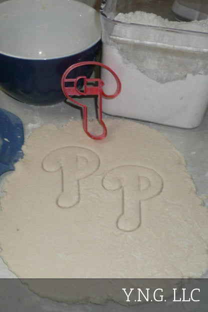Philadelphia Phillies P Letter Baseball Cookie Cutter Made In USA PR2542