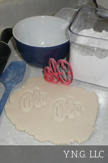 Ole Miss Word University of Mississippi Cookie Cutter Made In USA PR2678